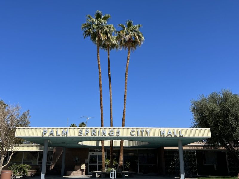 A photo of Palm Springs City Hall.