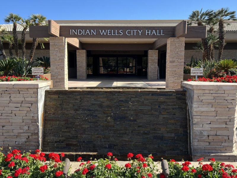 An exterior photo of Indian Wells City Hall.