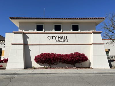 A photo of the exterior of La Quinta City Hall.
