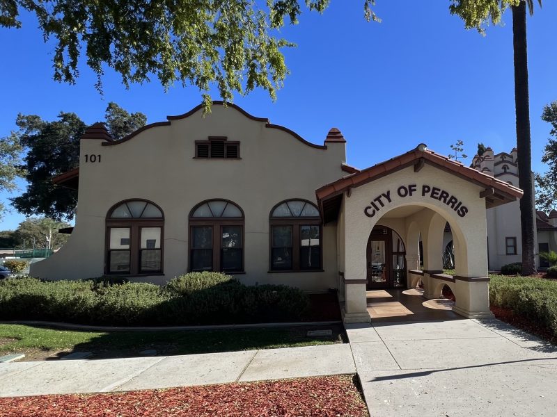 A photo of Perris City Hall.