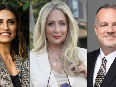 Headshots of all three RUSD Trustee Area 1 candidates