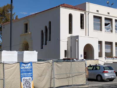 A photo of the exterior of the community center.
